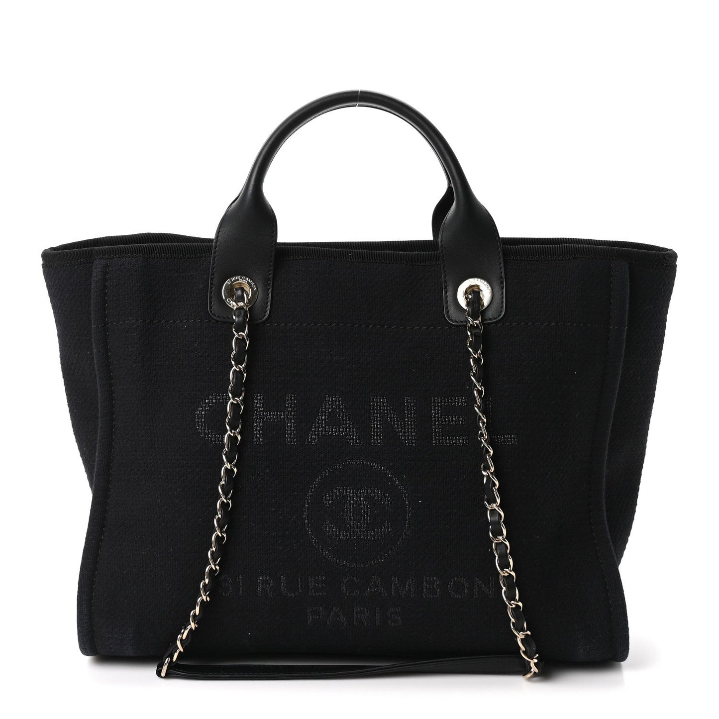 Mixed Fibers Small Deauville Tote Black