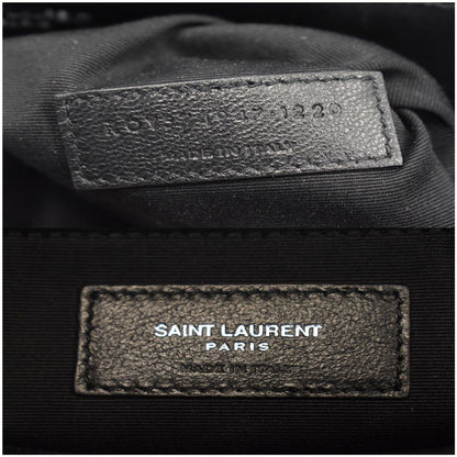YVES SAINT LAURENT Large Loulou Calfskin Matelasse Chain Shoulder Bag Black