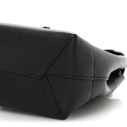 Calfskin Lockme Mini Backpack Black
