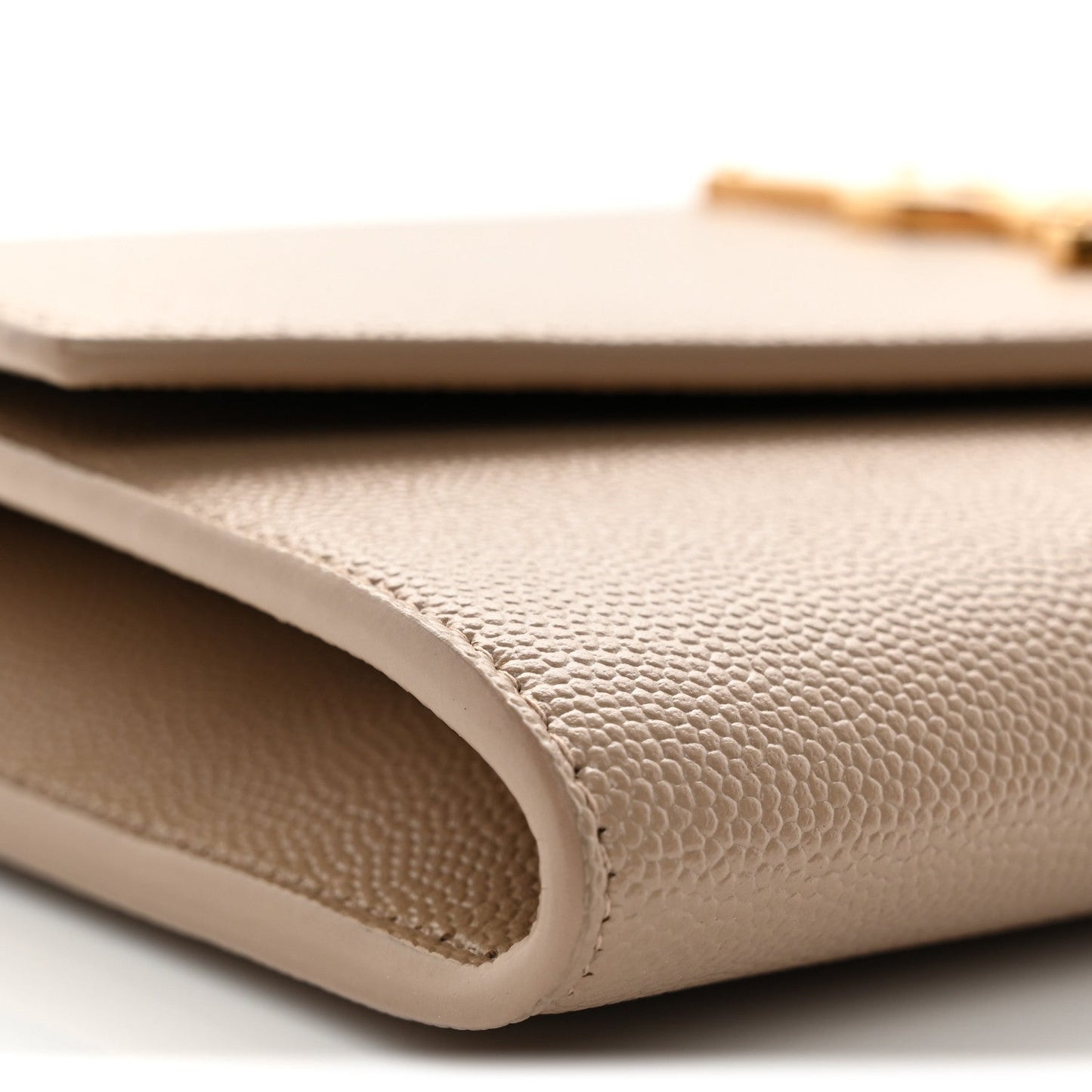 Grain De Poudre Monogram Uptown Chain Wallet Dark Beige