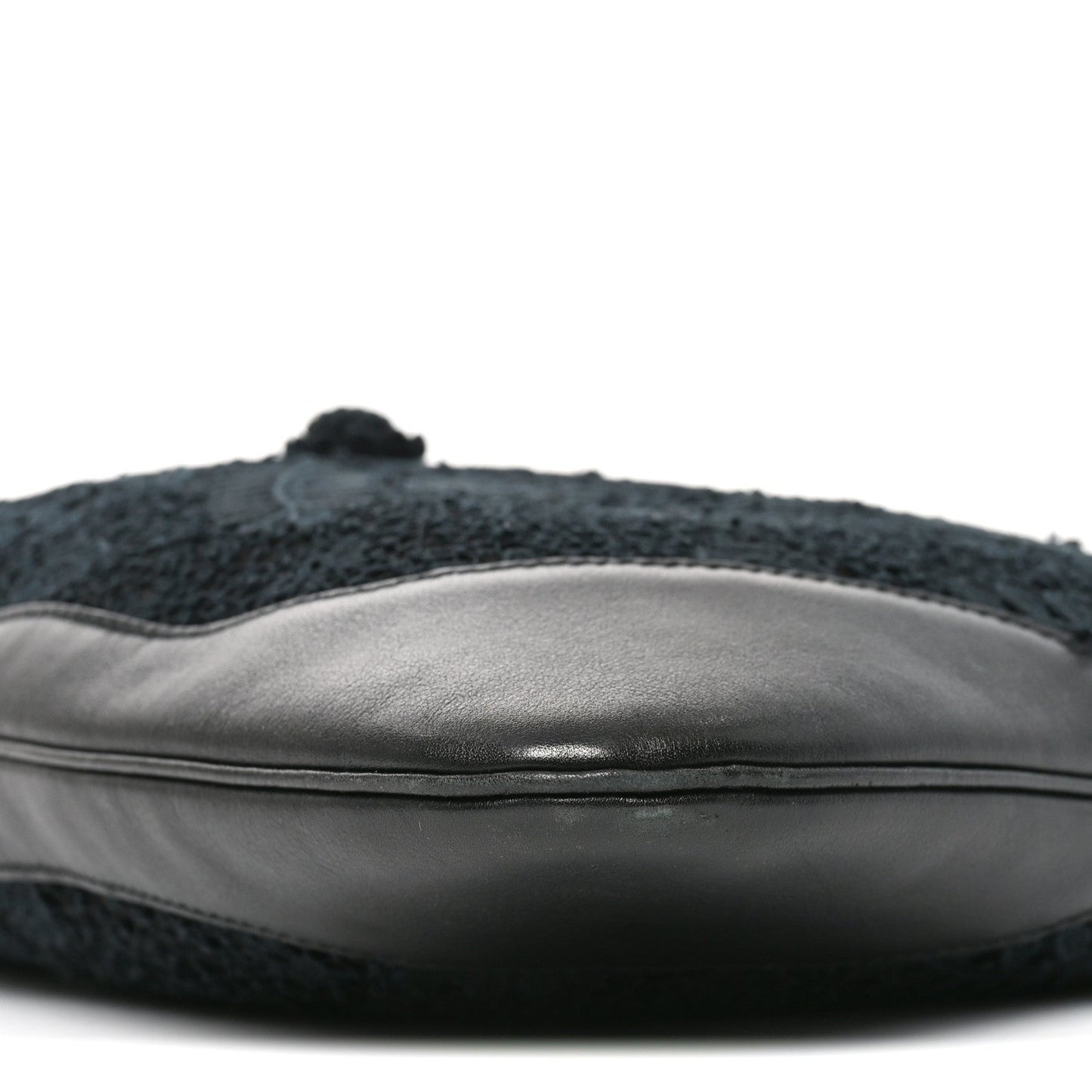 Calfsking Lace Large Jackie O Bouvier Hobo Black