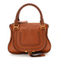 Calfskin Small Marcie Satchel Tan