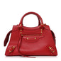 Grained Calfskin Neo Classic Gold Hardware S City Medium Red