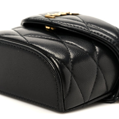 Lambskin Matelasse Monogram June Chain Belt Bag
