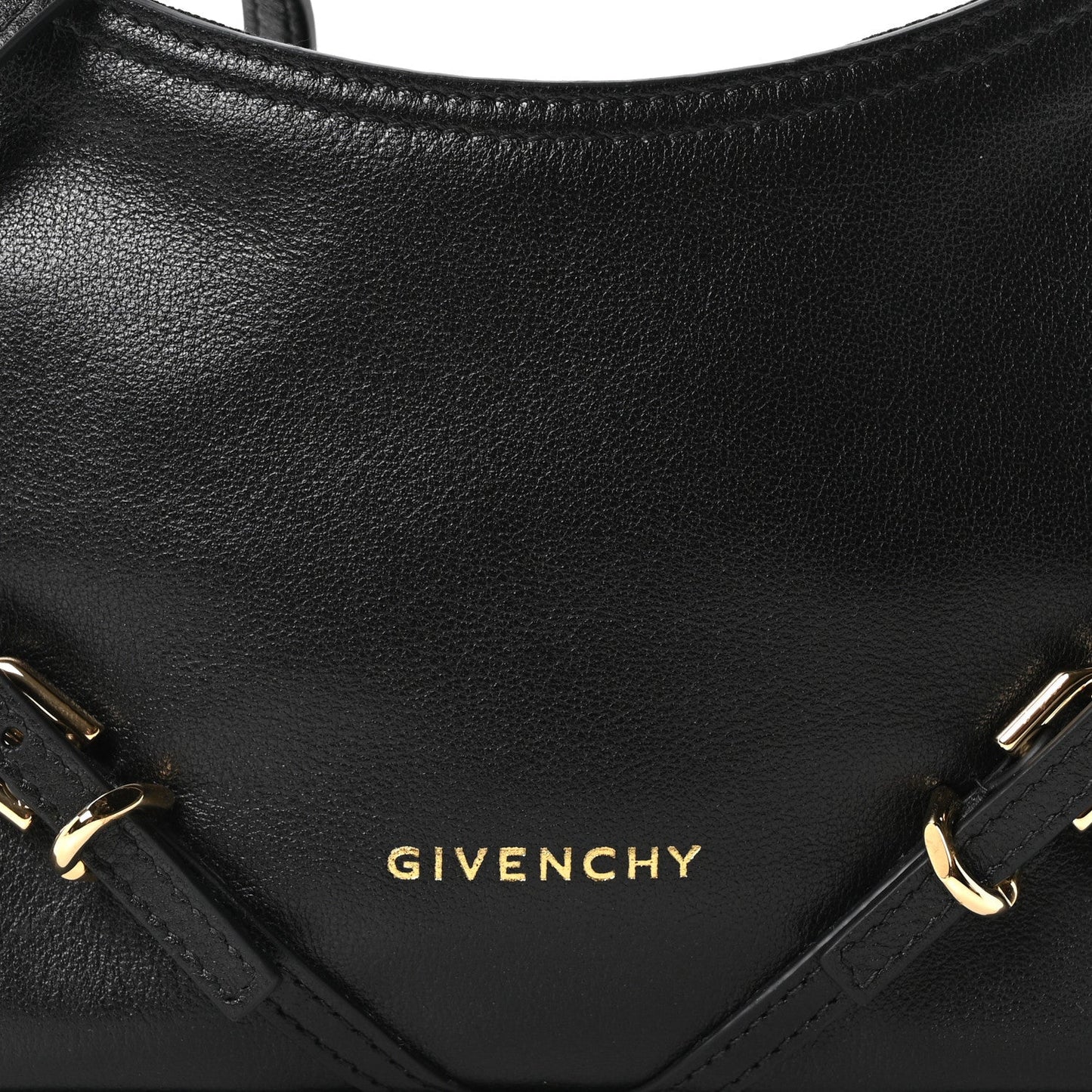 Tumbled Calfskin Nano Voyou Bag Black