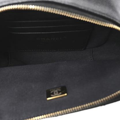 Caviar Quilted Mini CC You Camera Case Black