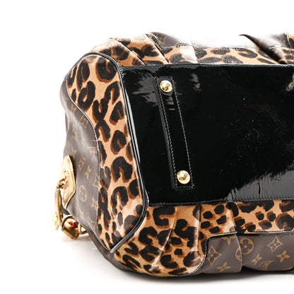 Monogram Leopard Stephen Bag