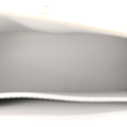 Brushed Calfskin Mini Geometric Prisma Shoulder Bag Optic White