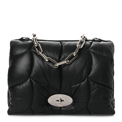 Nappa Pillow Quilted Little Softie Bag Black