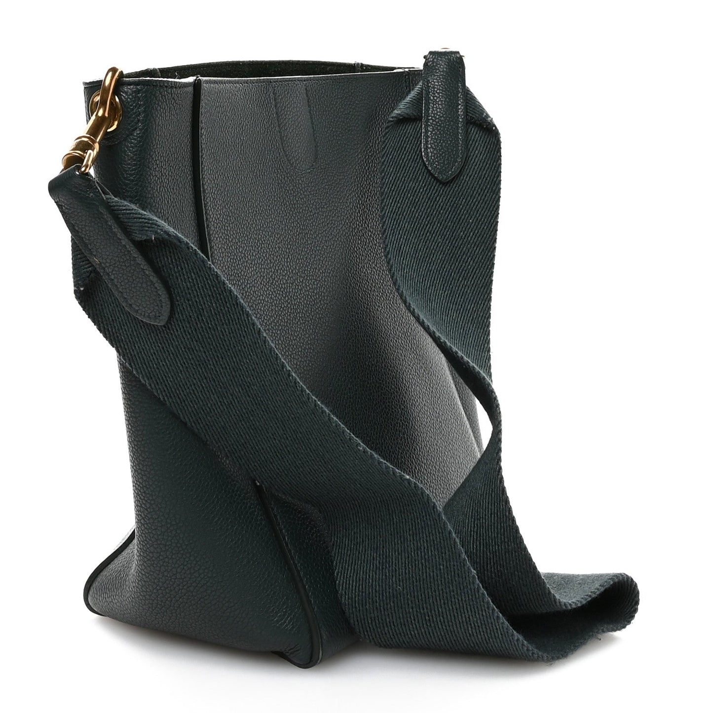 Soft Grained Calfskin Small Sangle Bucket Bag Amazone