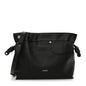 Shiny Calfskin Medium Panta Flamenco Knot Bag Vintage Brown