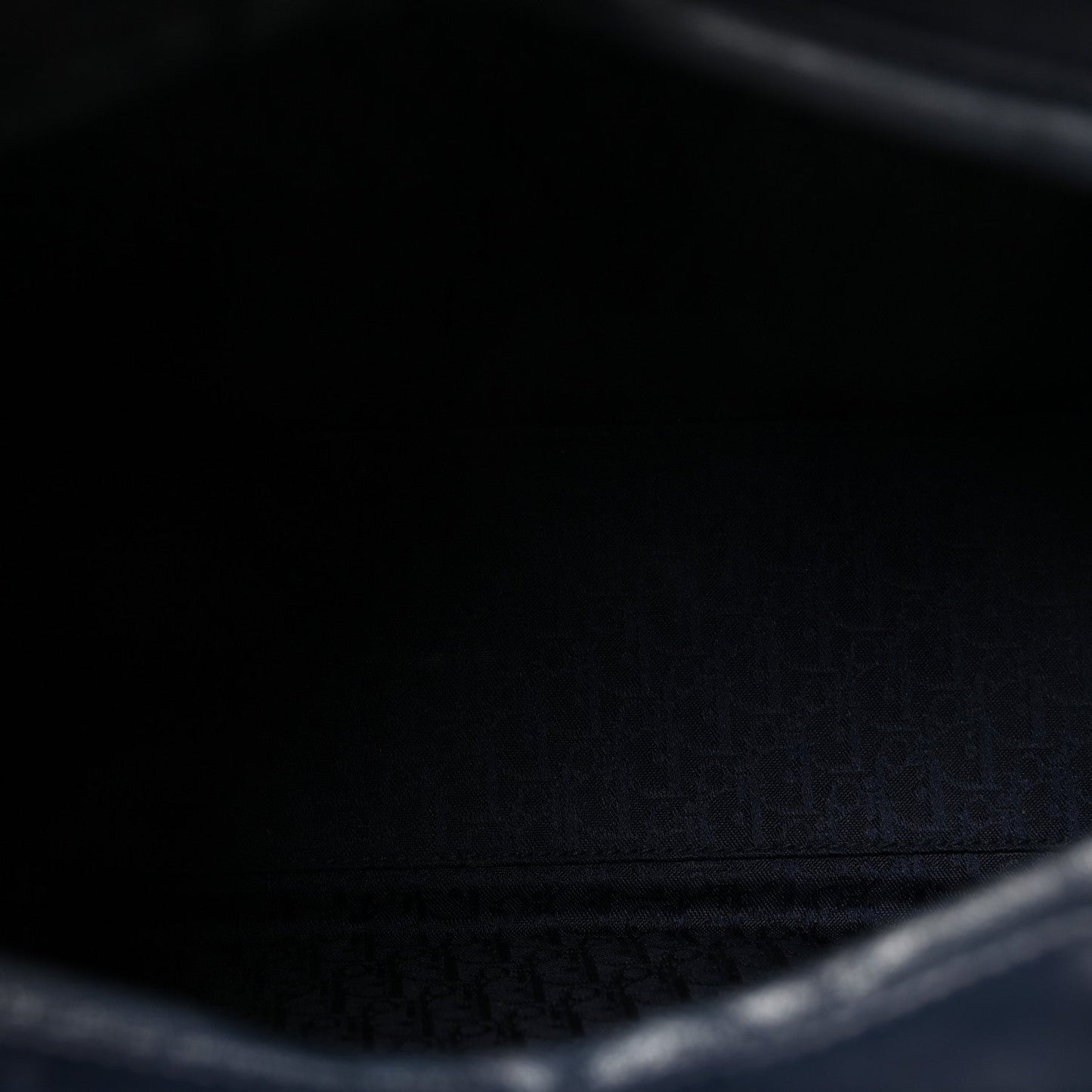 Lambskin Cannage Large Lady Dior Navy Blue