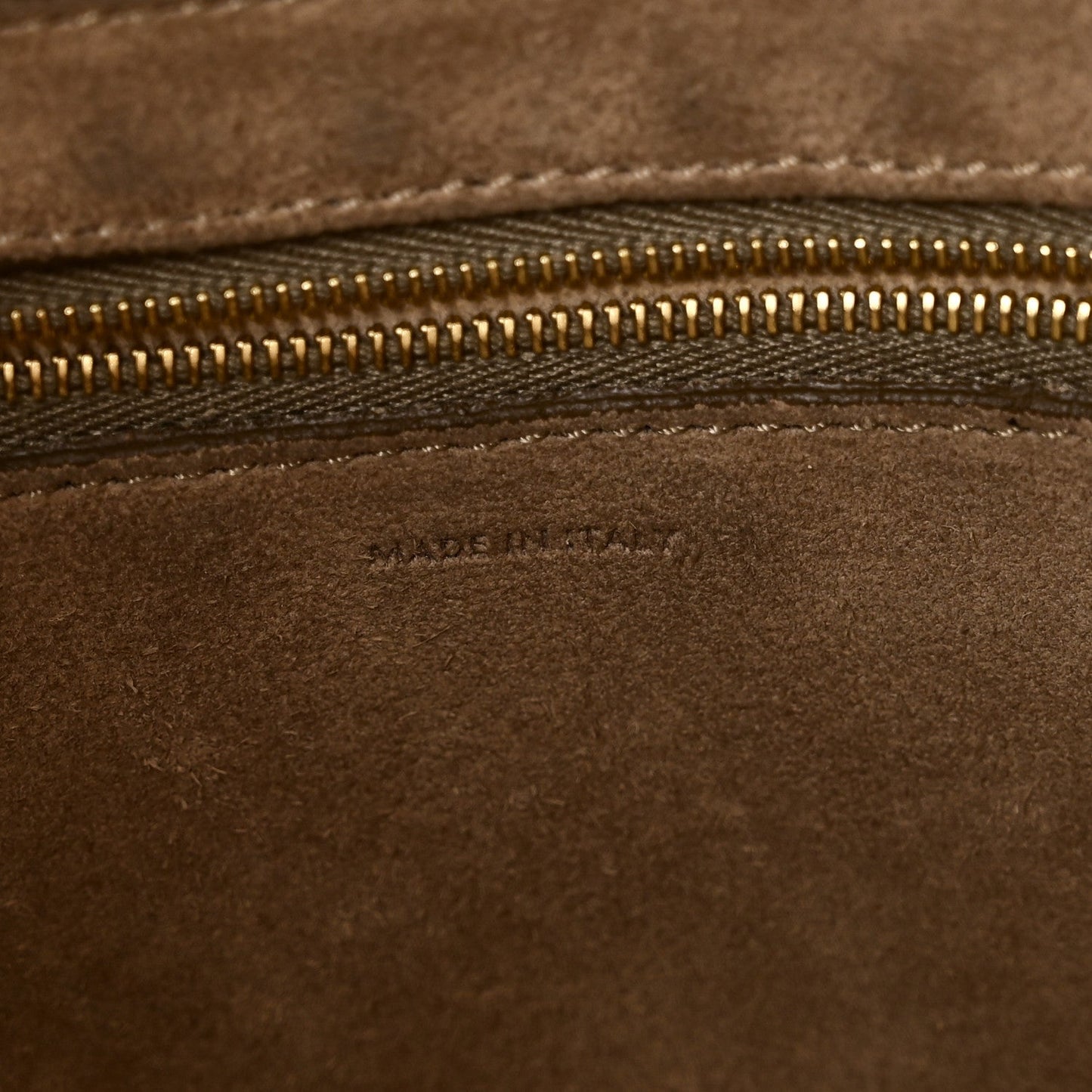 Soft Grained Calfskin Sangle Bucket Bag Taupe