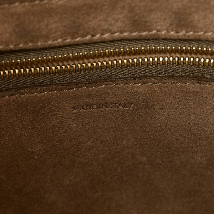 Soft Grained Calfskin Sangle Bucket Bag Taupe