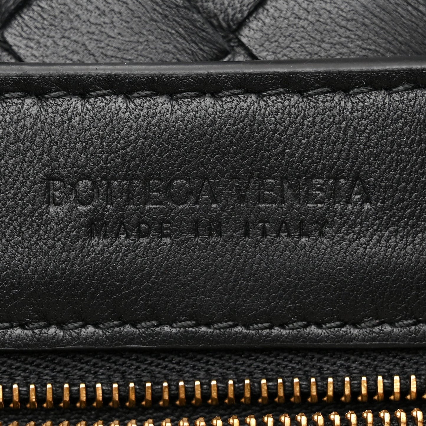 Nappa Intrecciato Small Andiamo Shoulder Bag Black