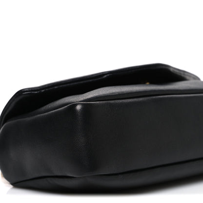 Plunged Lambskin Calypso Black