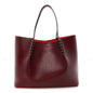 Lizard Embossed Calfskin Spiked Small Cabarock Shopper Tote Bourbon