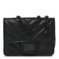 Aged Calfskin Chevron Quilted Reissue Belt Bag So Black