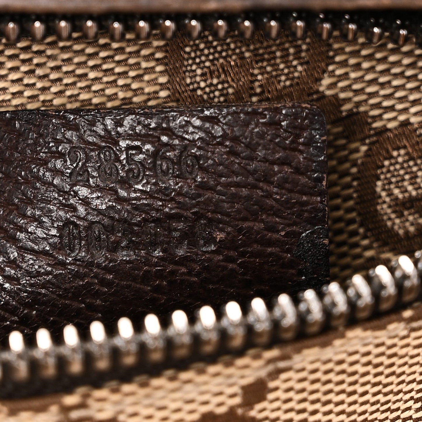 GG Monogram Double Pocket Belt Bag Dark Brown