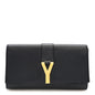 Calfskin Classic Y Ligne Clutch Black