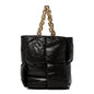 Calfskin Maxi Intrecciato Puffy Chain Tote Bag Fondente