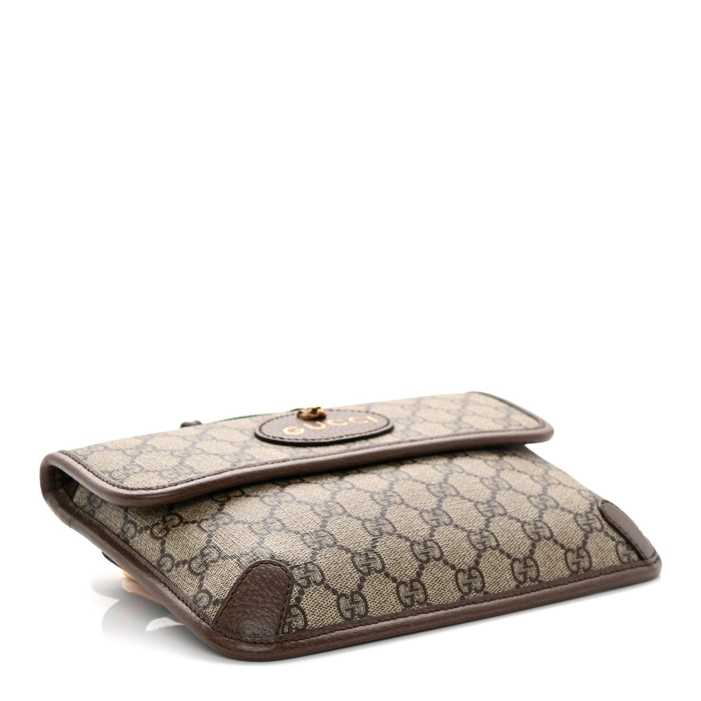 GG Supreme Monogram Neo Vintage Web Belt Bag Brown