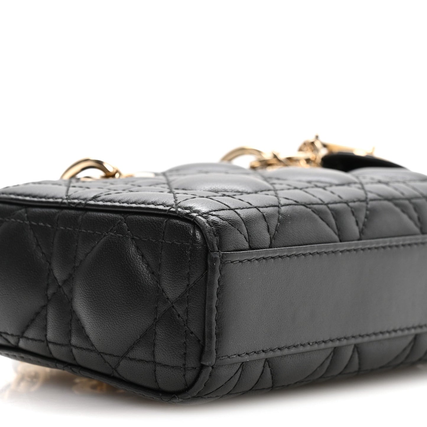 Lambskin Cannage Micro Lady D-Joy Black