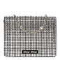 Nappa Crystal Starlight Mini Clutch Bag Black