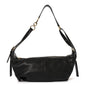 Shiny Grained Calfskin Macrocannage Medium D-Journey Bag Black