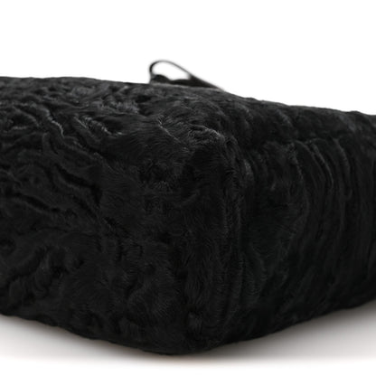 Persian Lamb Fur Tote Black