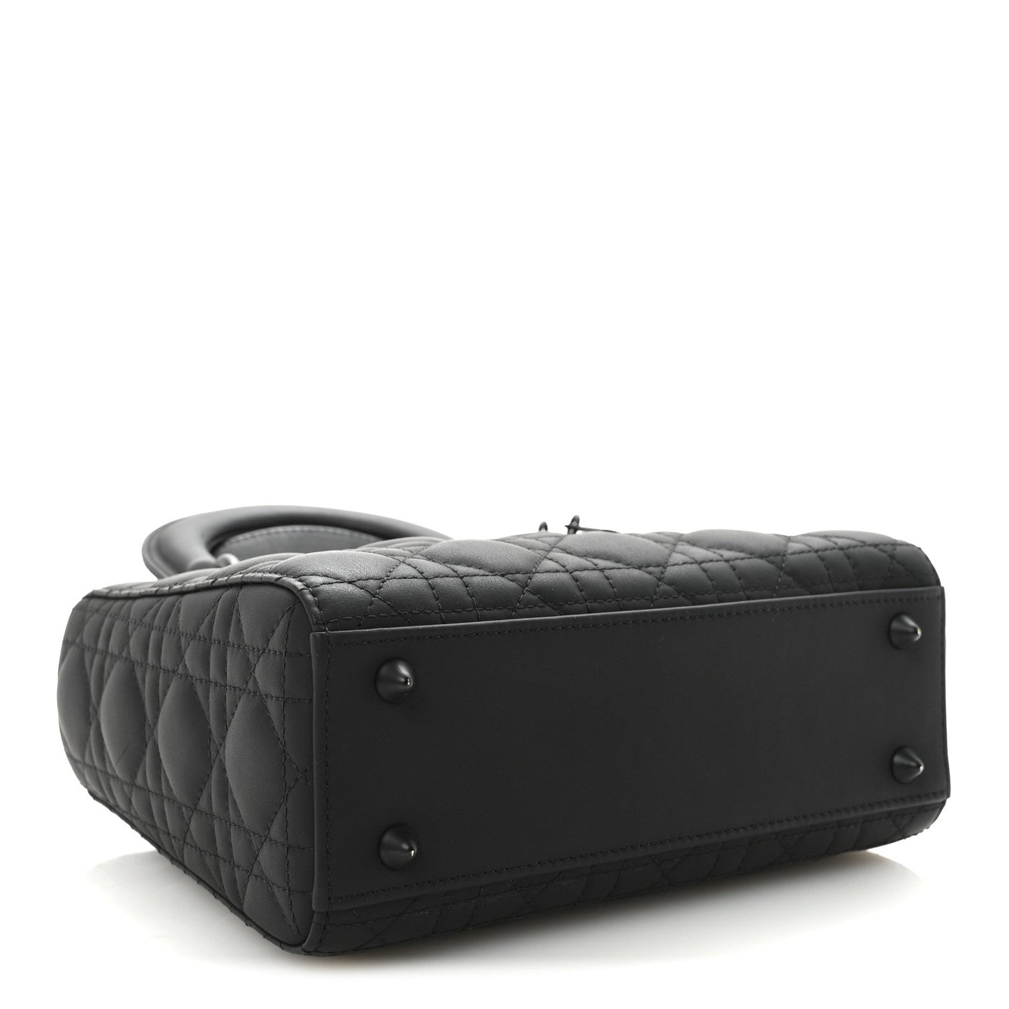 Ultra Matte Calfskin Cannage Small My ABCDior Lady Dior Black