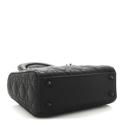 Ultra Matte Calfskin Cannage Small My ABCDior Lady Dior Black