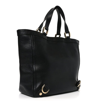 Calfskin Small Abbey Tote Black