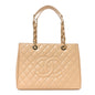 Caviar Quilted Grand Shopping Tote GST Beige Clair