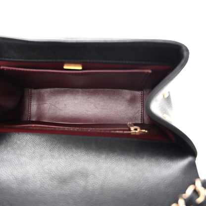 Caviar Quilted Medium Business Affinity Flap Black