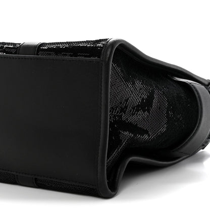 Sequin Medium The Tote Bag Black