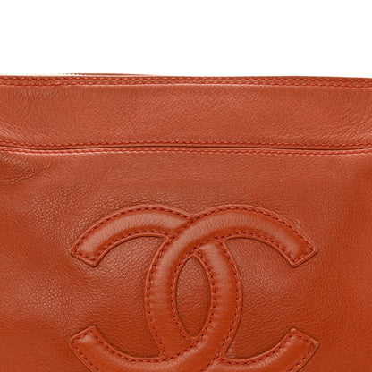 Calfskin Timeless CC Shoulder Bag Orange