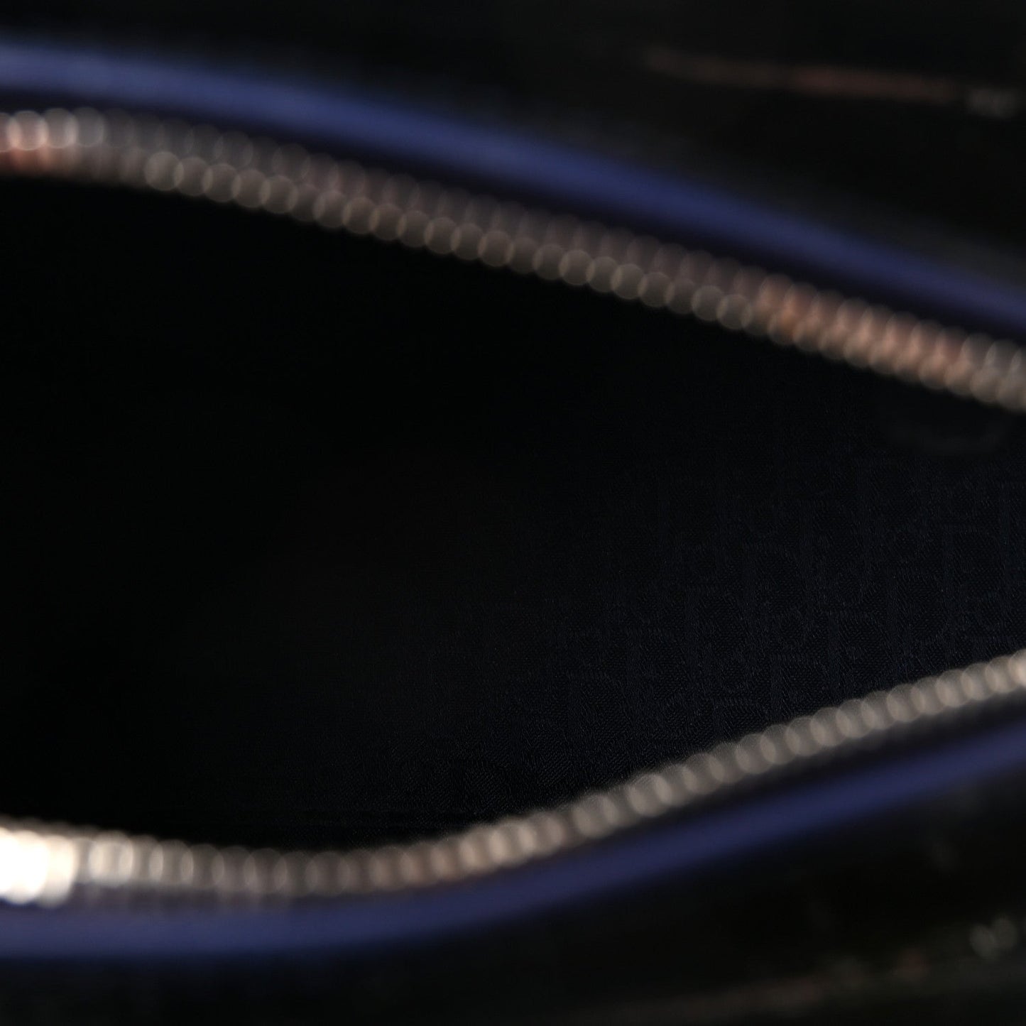 Patent Cannage Medium Lady Dior Navy Blue
