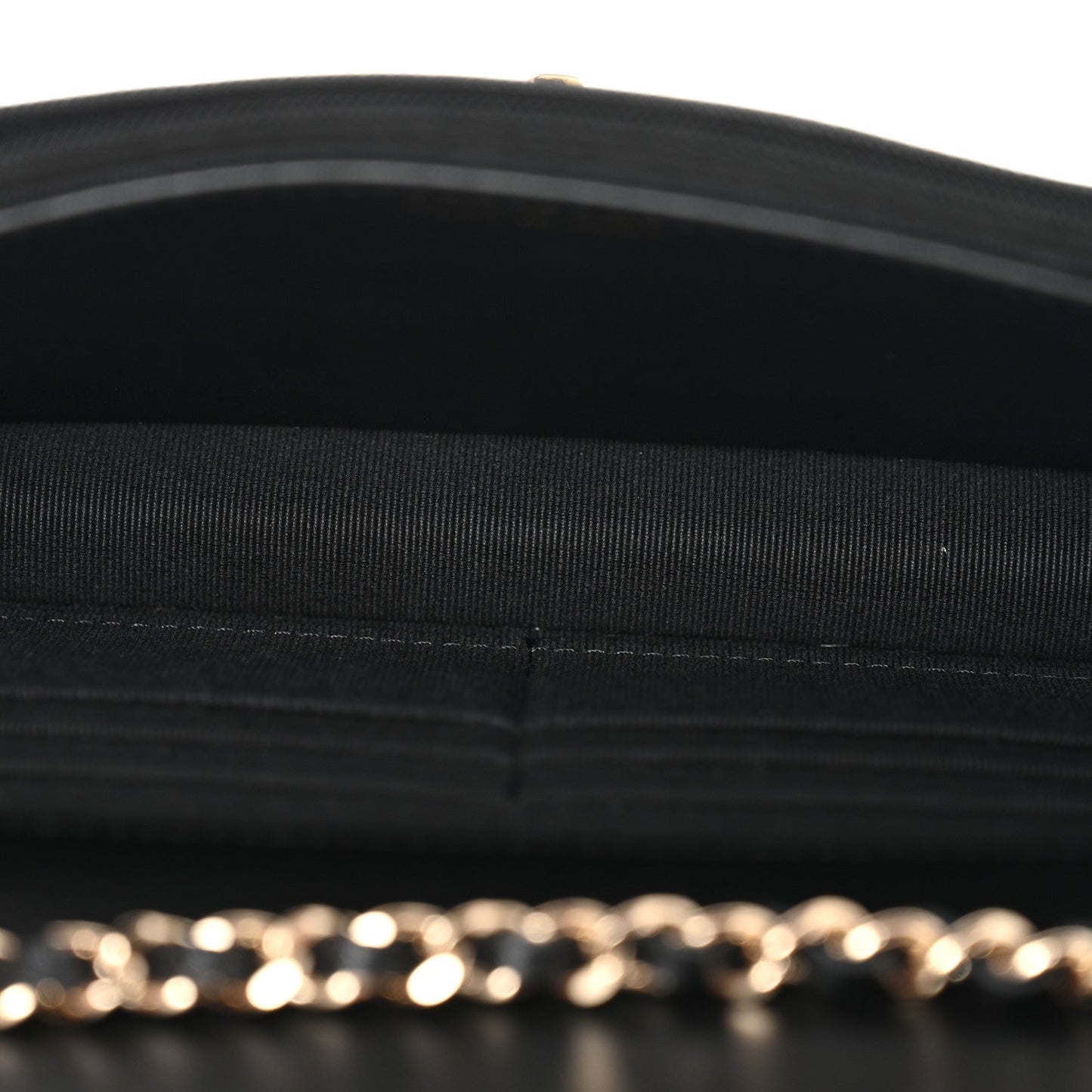 Lambskin Quilted Resin CC Mini Flap Bag Black White