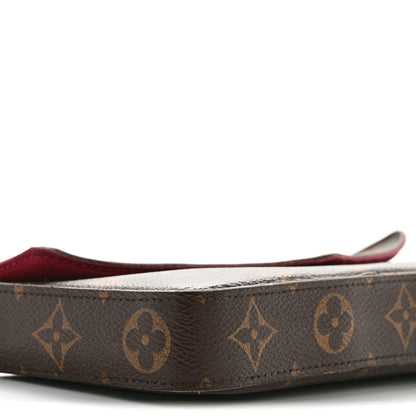Monogram Pochette Felicie Chain Wallet Fuchsia