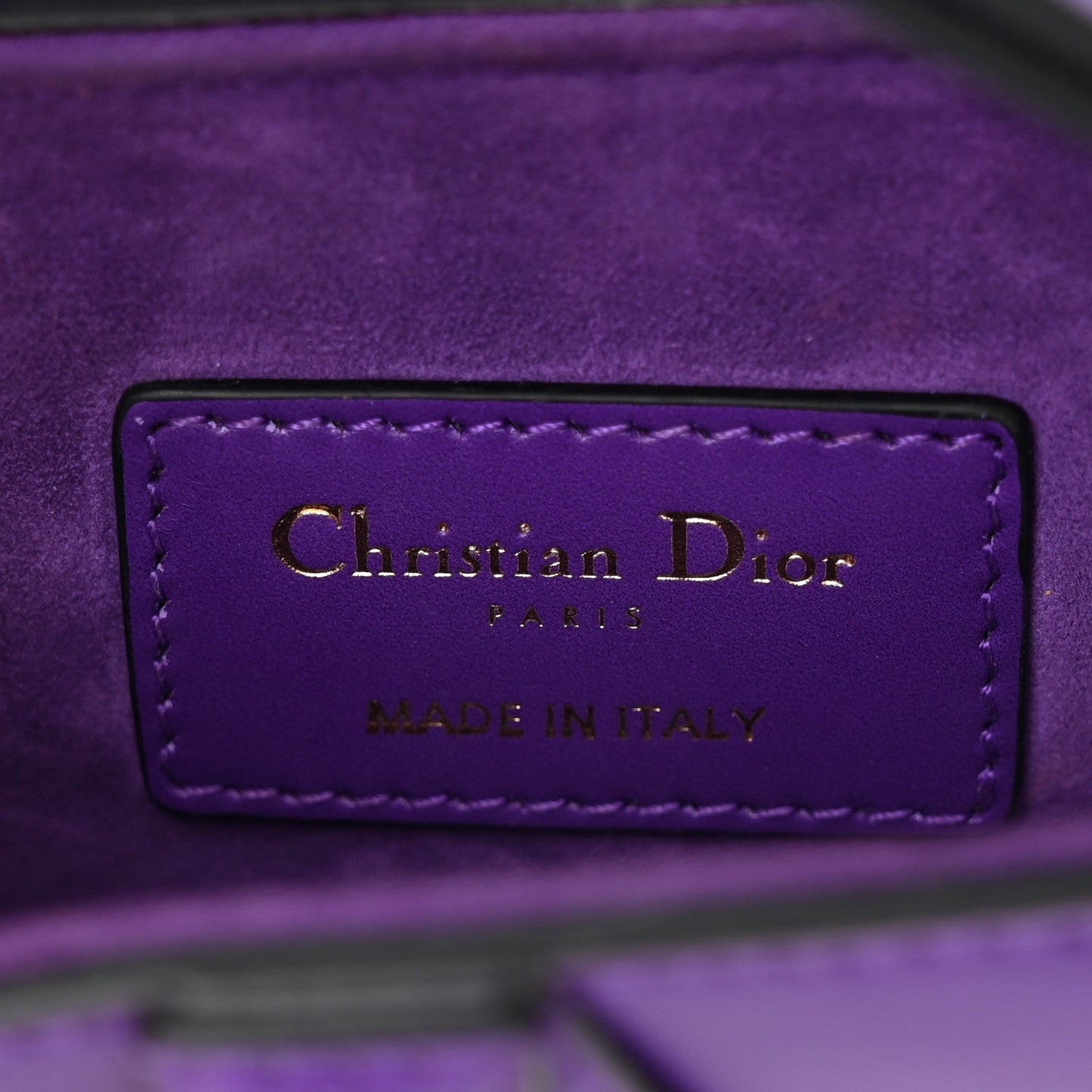 Supple Calfskin Mini Saddle Bag Purple