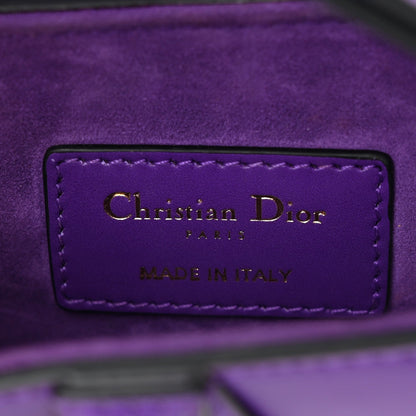 Supple Calfskin Mini Saddle Bag Purple