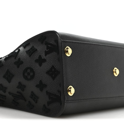 Calfskin Monogram Tufting On My Side Black