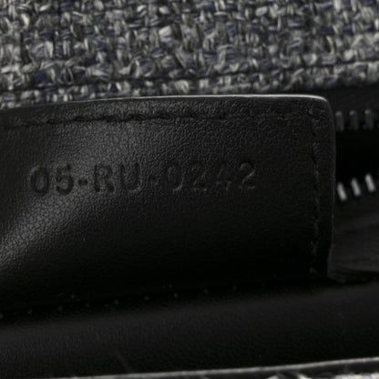 Tweed Macrocannage Medium Caro Bag Black