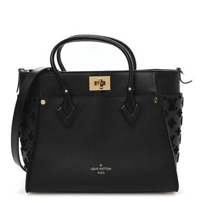 Calfskin Monogram Tufting On My Side Black