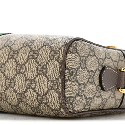 GG Supreme Monogram Web Small Ophidia Shoulder Bag Brown