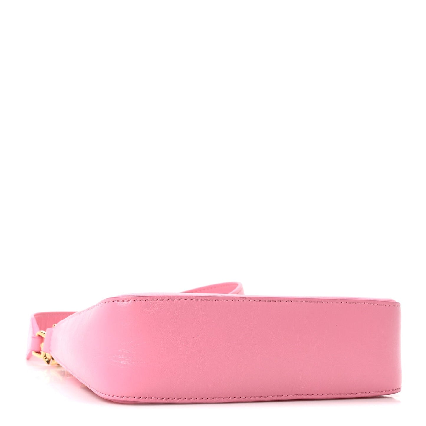 Smooth Calfskin Mini Moon Cut Out Shoulder Bag Bright Pink