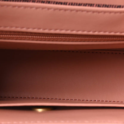 Denim Quilted Nano Kelly Shopper Orange Black