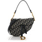 Oblique Saddle Bag With Strap Blue