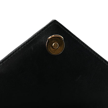 Lambskin Mixed Matelasse Triquilt Medium Monogram Satchel Black